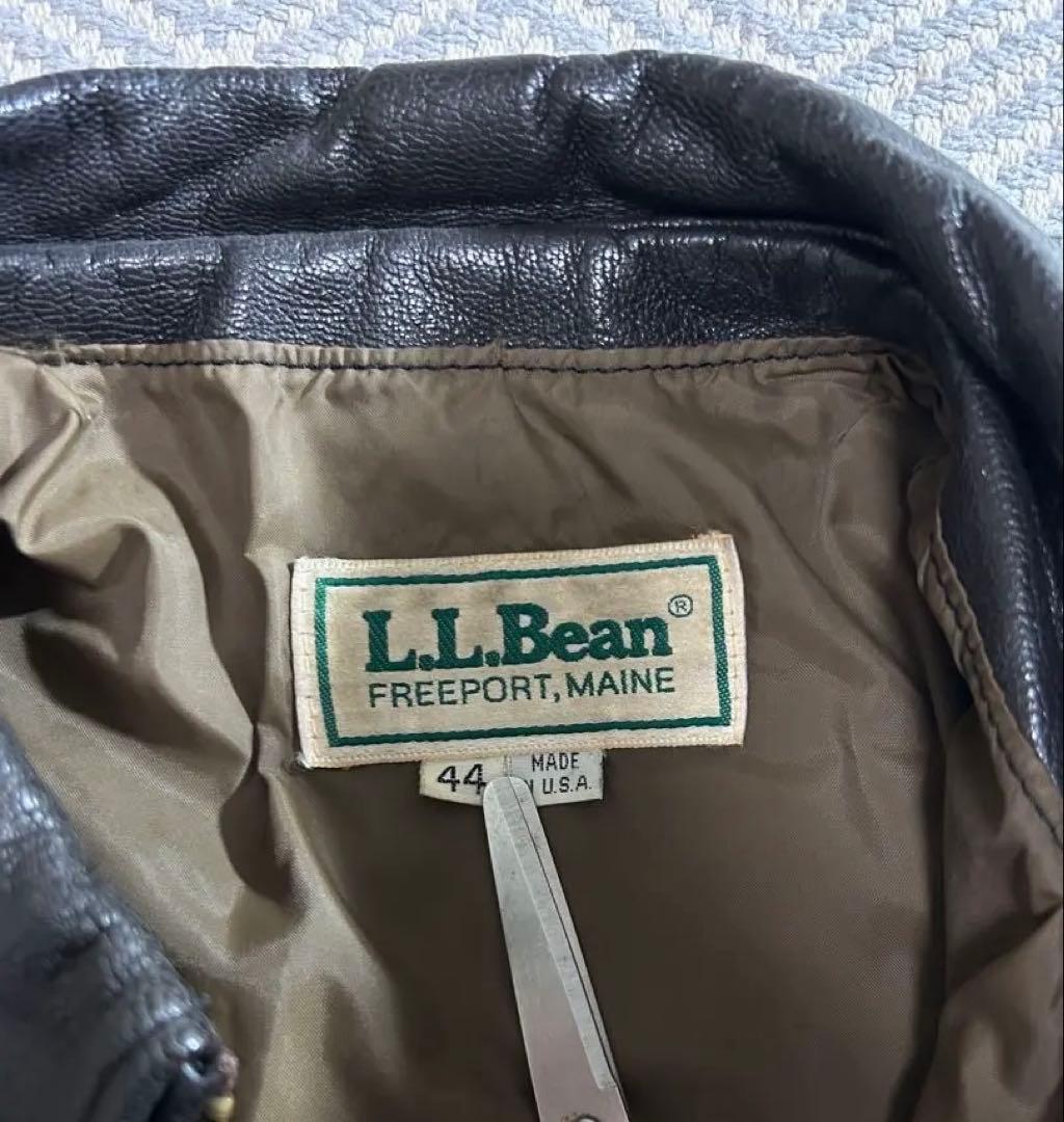 80s l.l.bean A-2 レザージャケットフライト 44 USA製