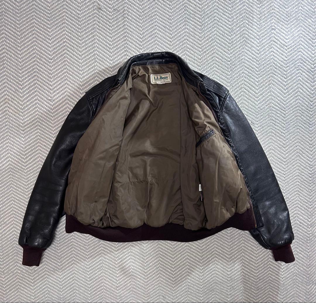 80s l.l.bean A-2 レザージャケットフライト 44 USA製