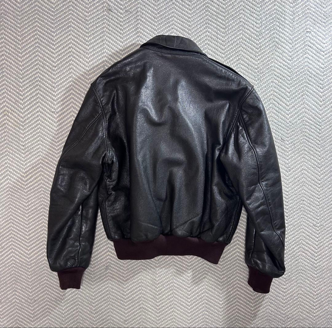 80s l.l.bean A-2 レザージャケットフライト 44 USA製