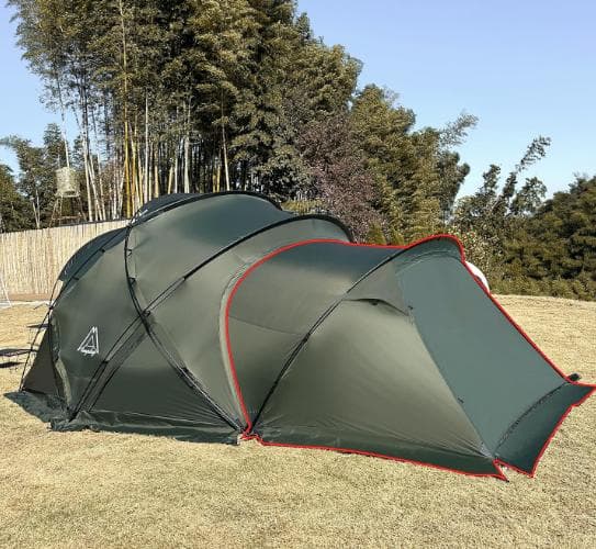 K-⑮【訳ありUSED】G-tent-M 専用 拡張テント 2-3人用 カーキ