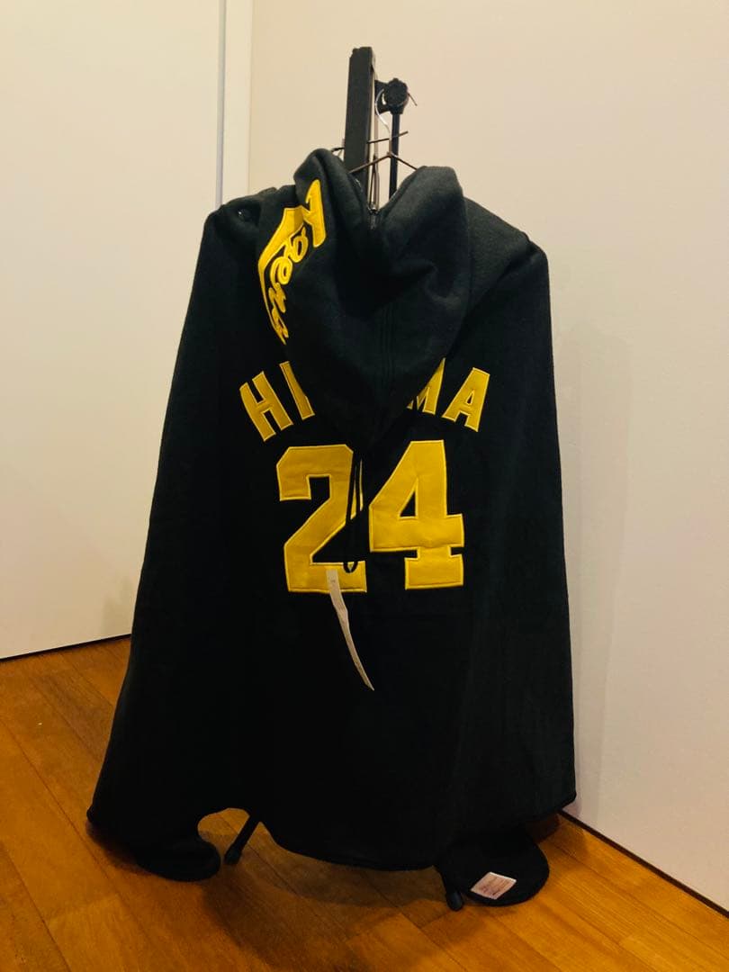 新品未使用　タグ付き　阪神タイガース 桧山進次郎 フード付きポンチョ ブラック