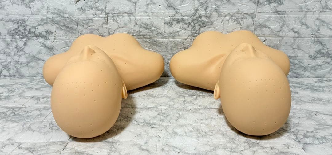【未使用 2体セット】マッサージ練習用マネキン 上半身 フェイシャルデコルテ