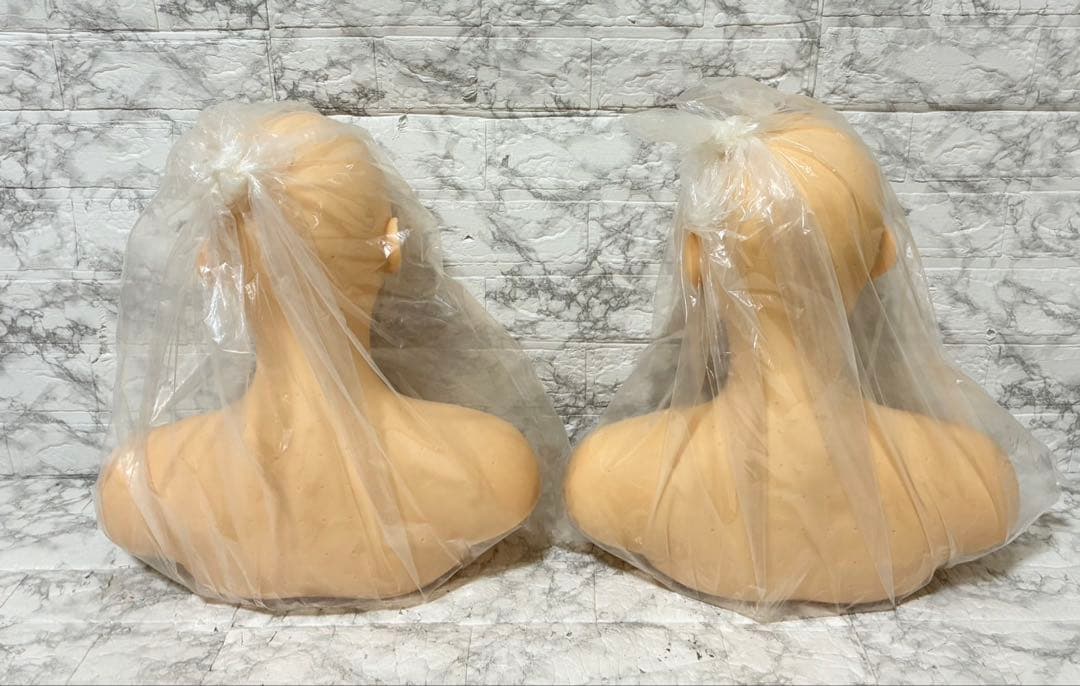 【未使用 2体セット】マッサージ練習用マネキン 上半身 フェイシャルデコルテ
