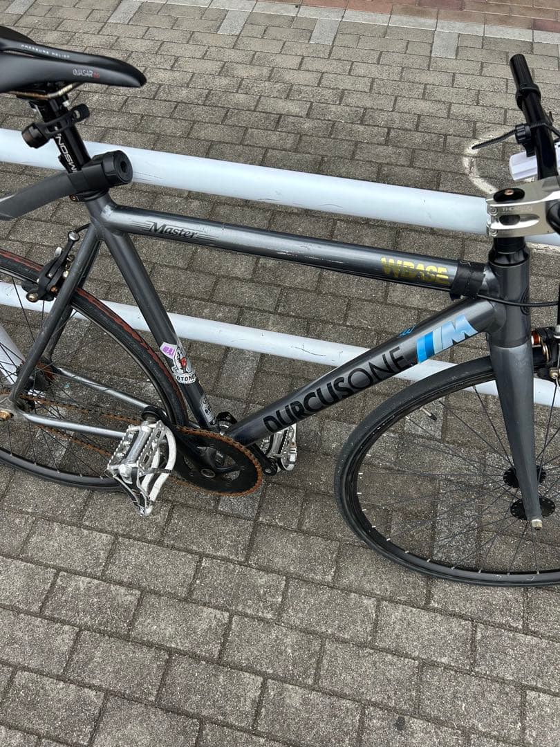 durcus one グレー ピストバイク