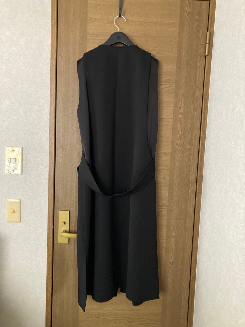【超美品】スコットクラブ❤️ブラック ノーカラーロングジレ