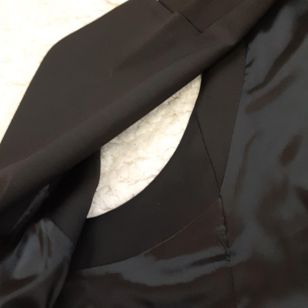 美品　アンタイトル　ジレ ベスト ブラック ダブルボタンジレ　大きいサイズ5L