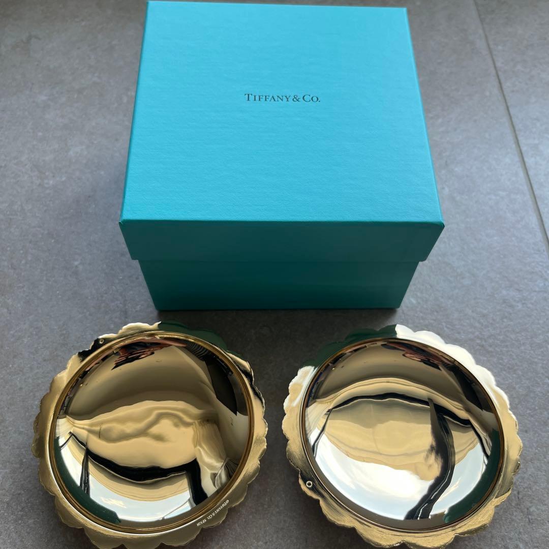 Tiffany & Co. ゴールド貝殻型小物入れ