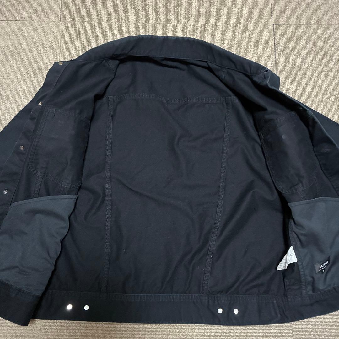 APC コットンジャケット 黒 M ブルゾン ジージャン アーペーセー