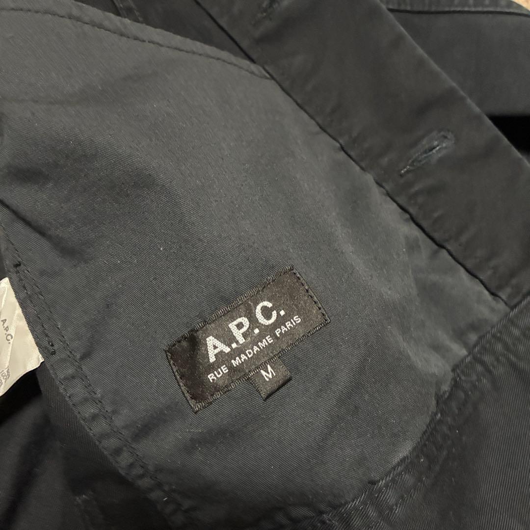 APC コットンジャケット 黒 M ブルゾン ジージャン アーペーセー