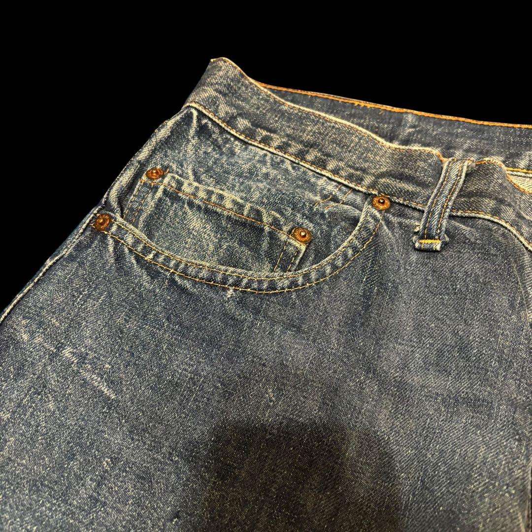 ノーリペア 60s 70s levis 505 BIG E 実寸W34 デニム