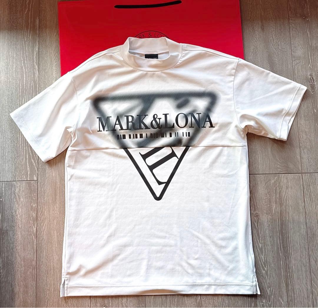 【美品】MARK&LONA モックネックシャツ code 白