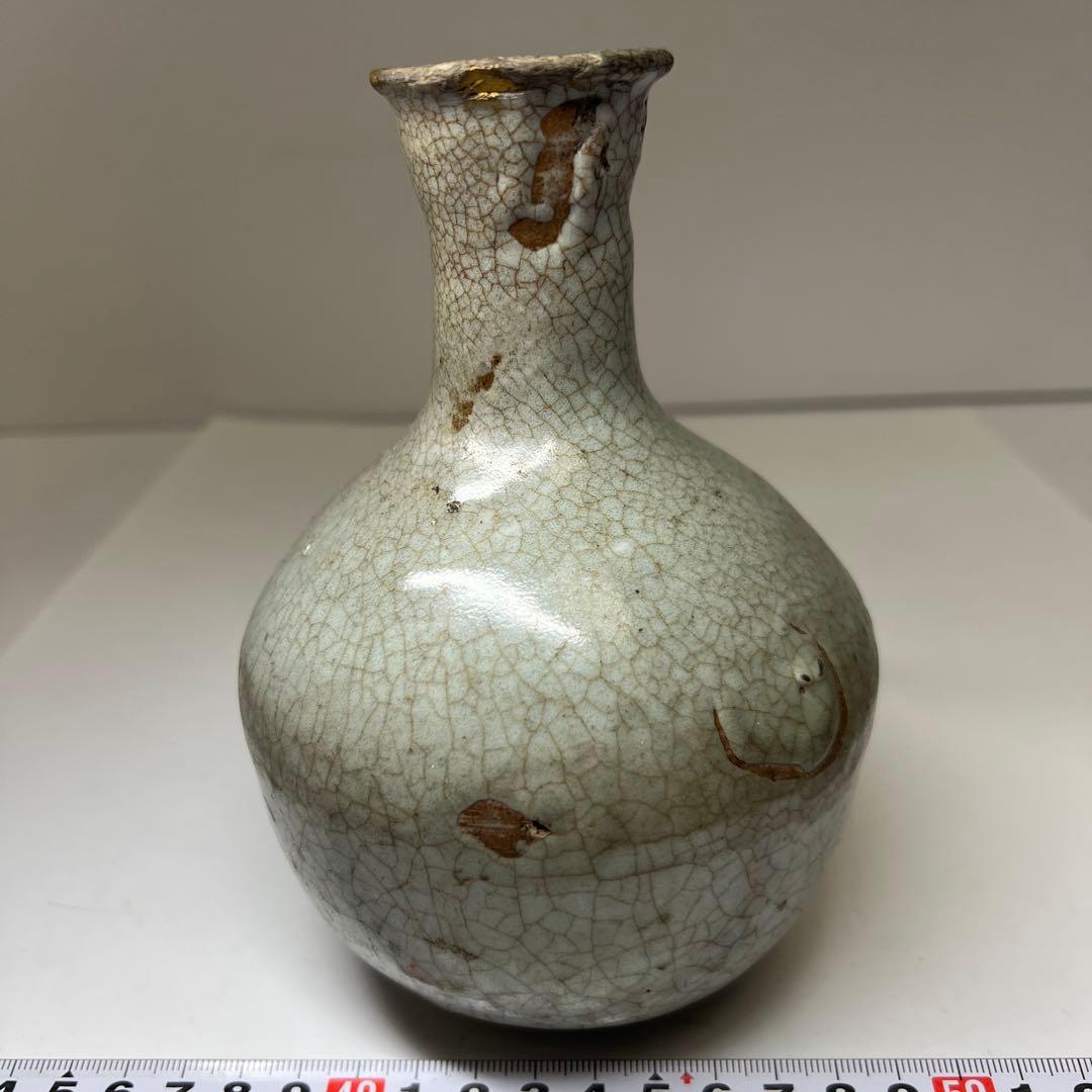 古代　李朝　白磁徳利　高さ約17㎝　東Y8-0204①