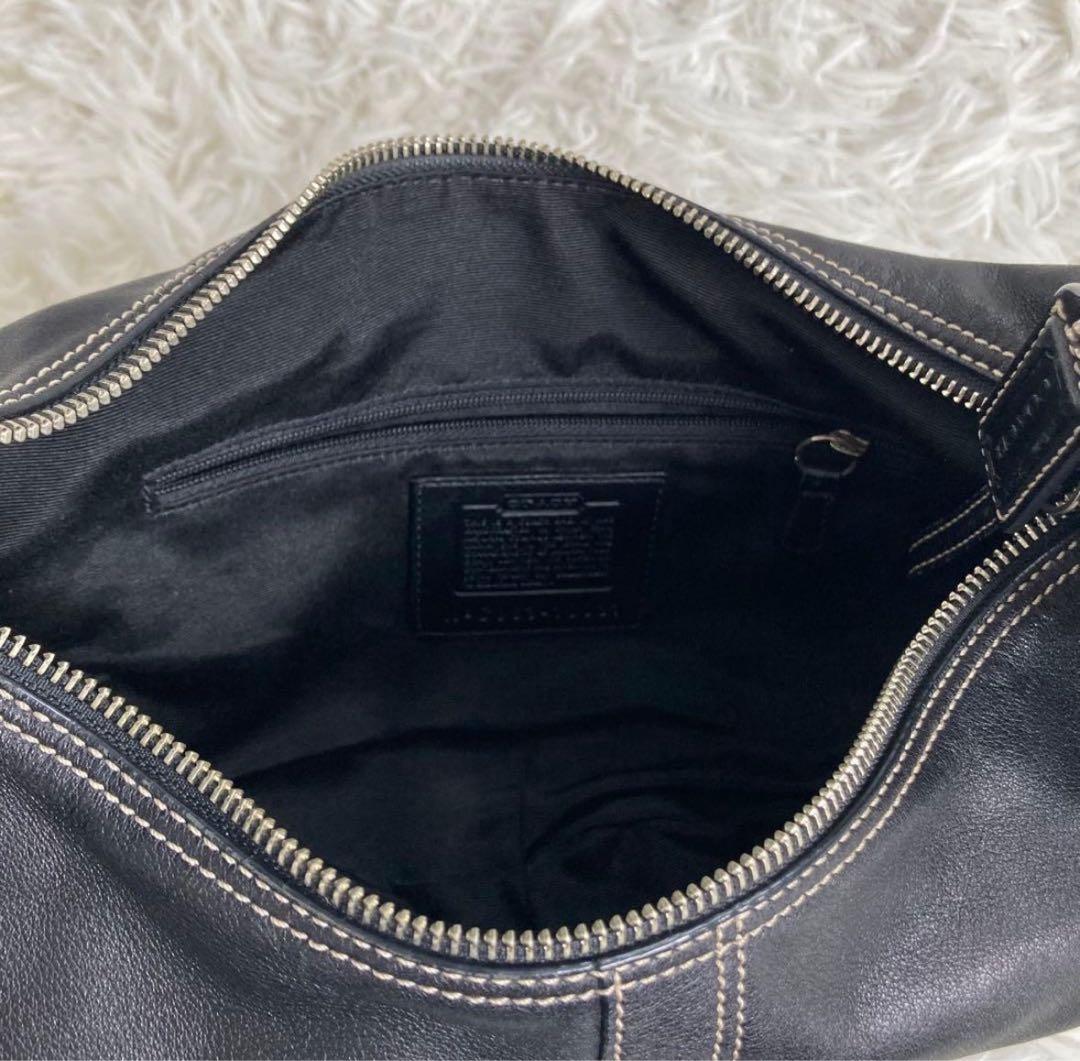 COACH コーチ　ショルダーバッグ レザー　ブラック　ワンショルダー