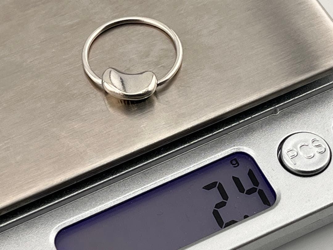 d010 ティファニー　ビーン　リング　シルバー　925 約12.5号　ビーンズ