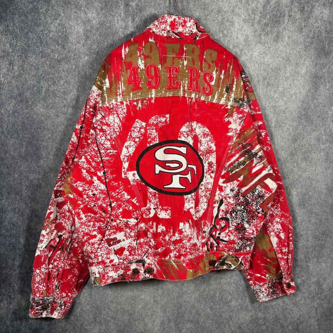 【希少】NFL サンフランシスコ 49ers SF デニムジャケット マカオ製