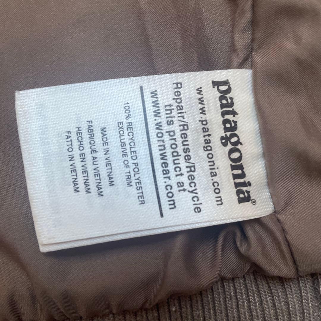 patagonia フリース ベスト XS グレーベージュ