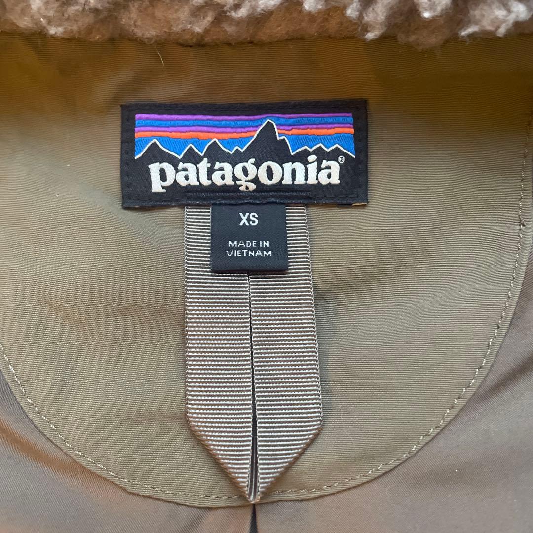patagonia フリース ベスト XS グレーベージュ