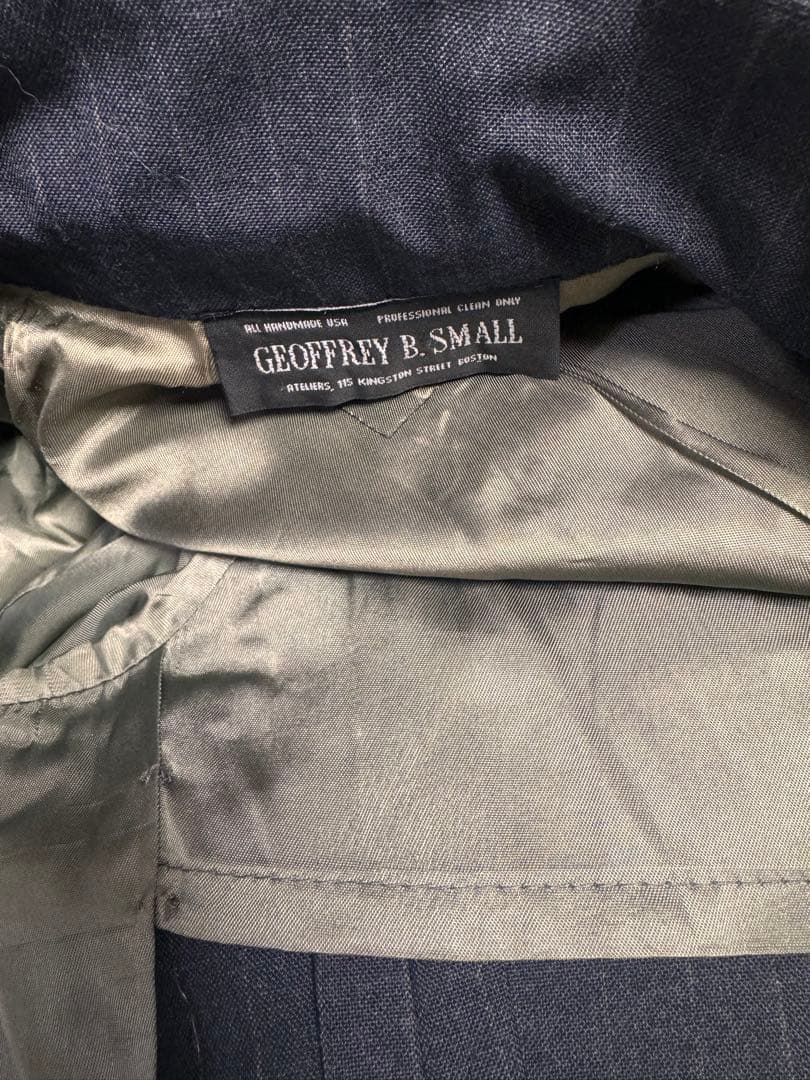 1990s 初期GEOFFREY B. SMALL ネイビーストライプジャケット