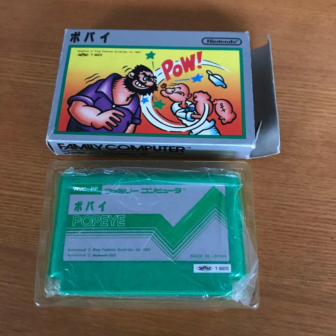 銀箱　ファミコンソフト　ポパイ