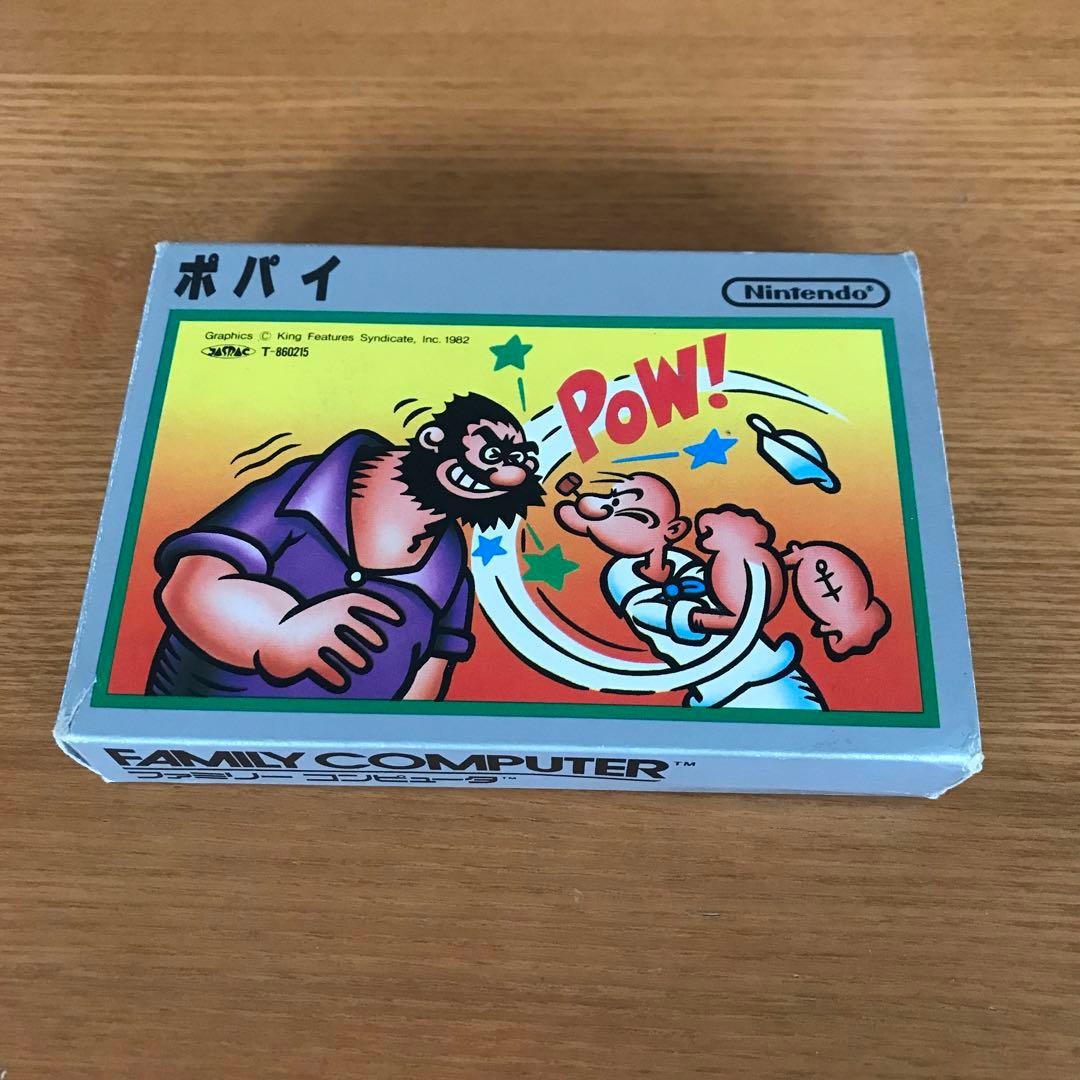 銀箱　ファミコンソフト　ポパイ