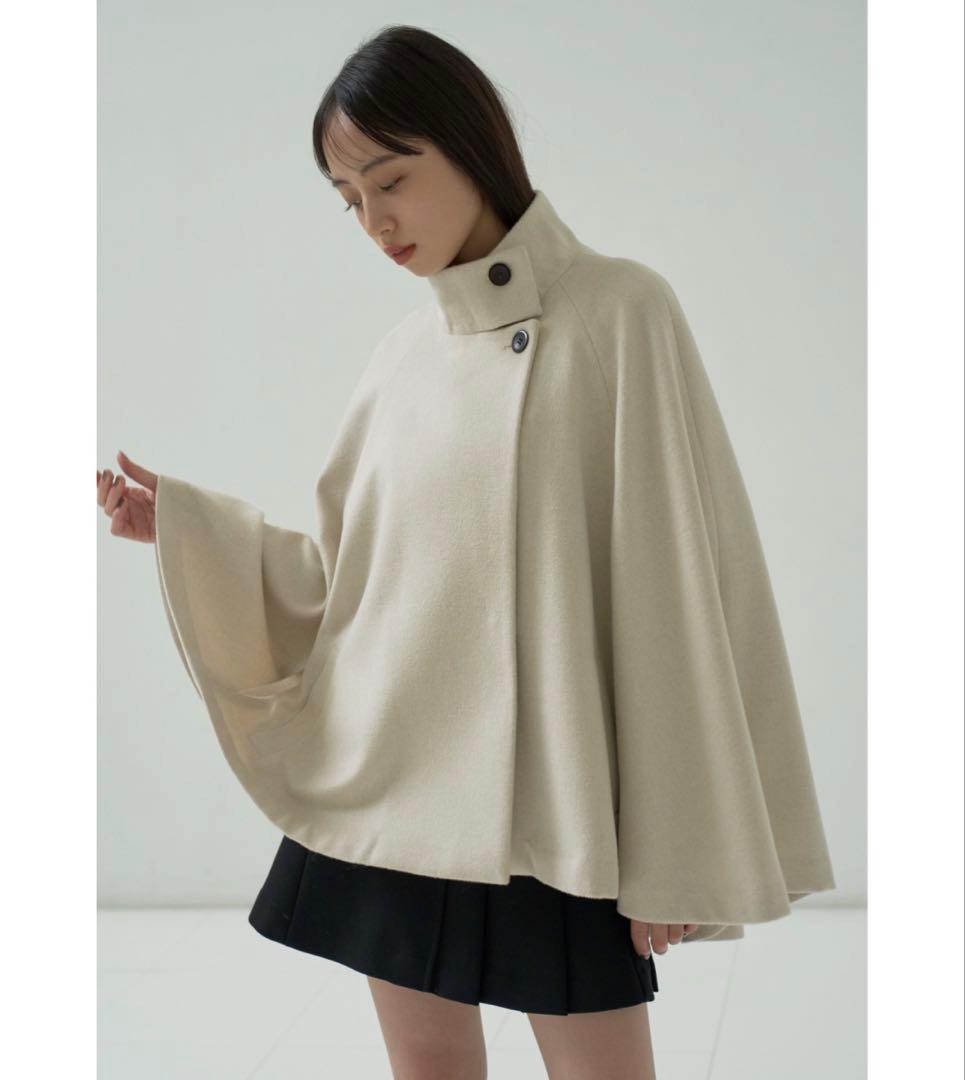 ショートケープコート　snidel
