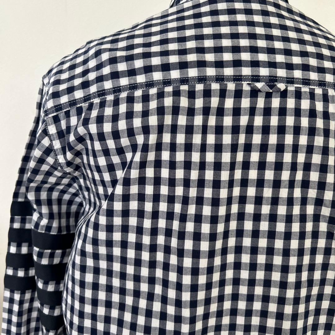 THOM BROWNE ニューヨーク　ギンガムチェック長袖シャツ　2