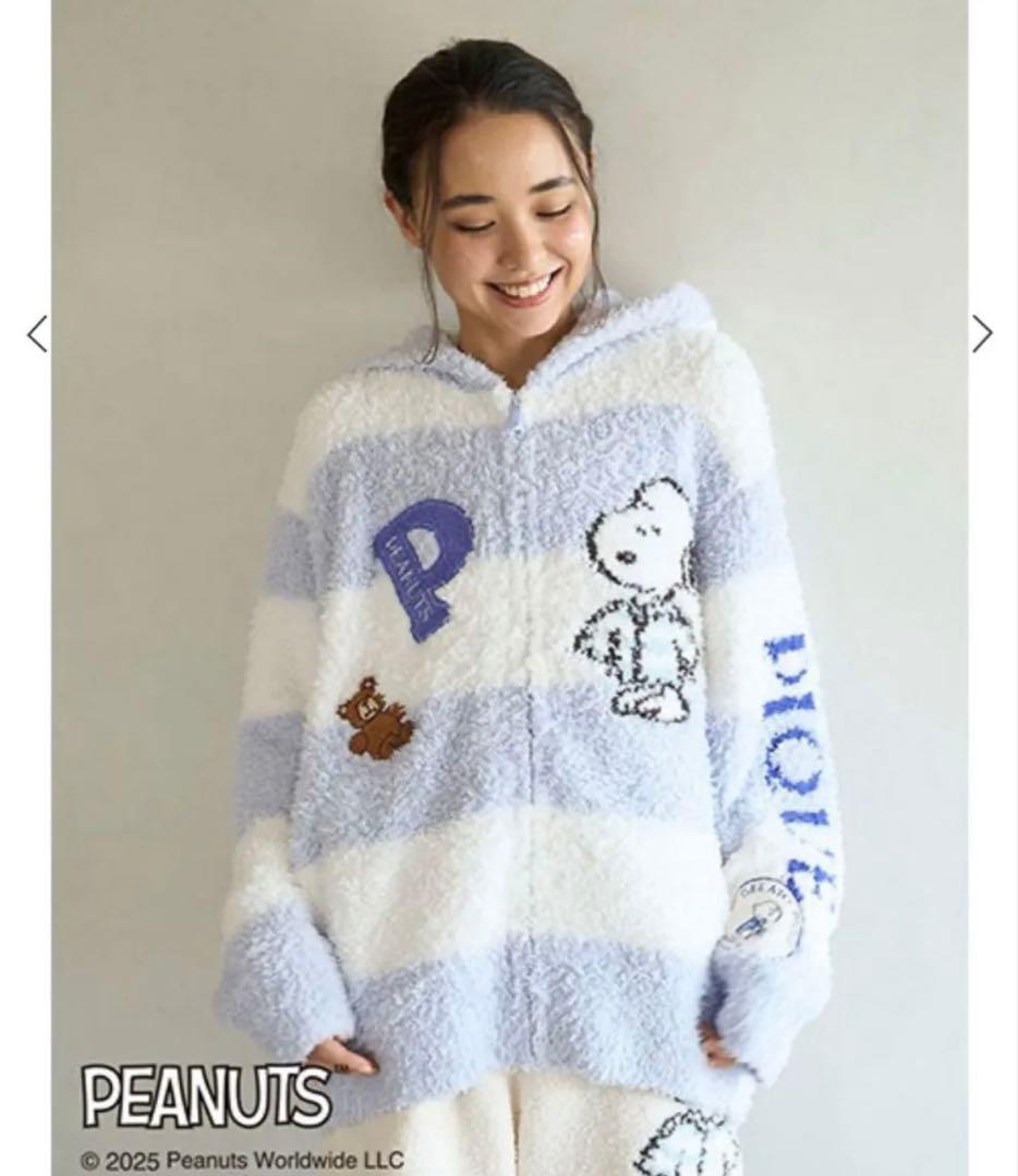 【PEANUTS】【UNISEX】オリジナルアート ジャガードパーカ