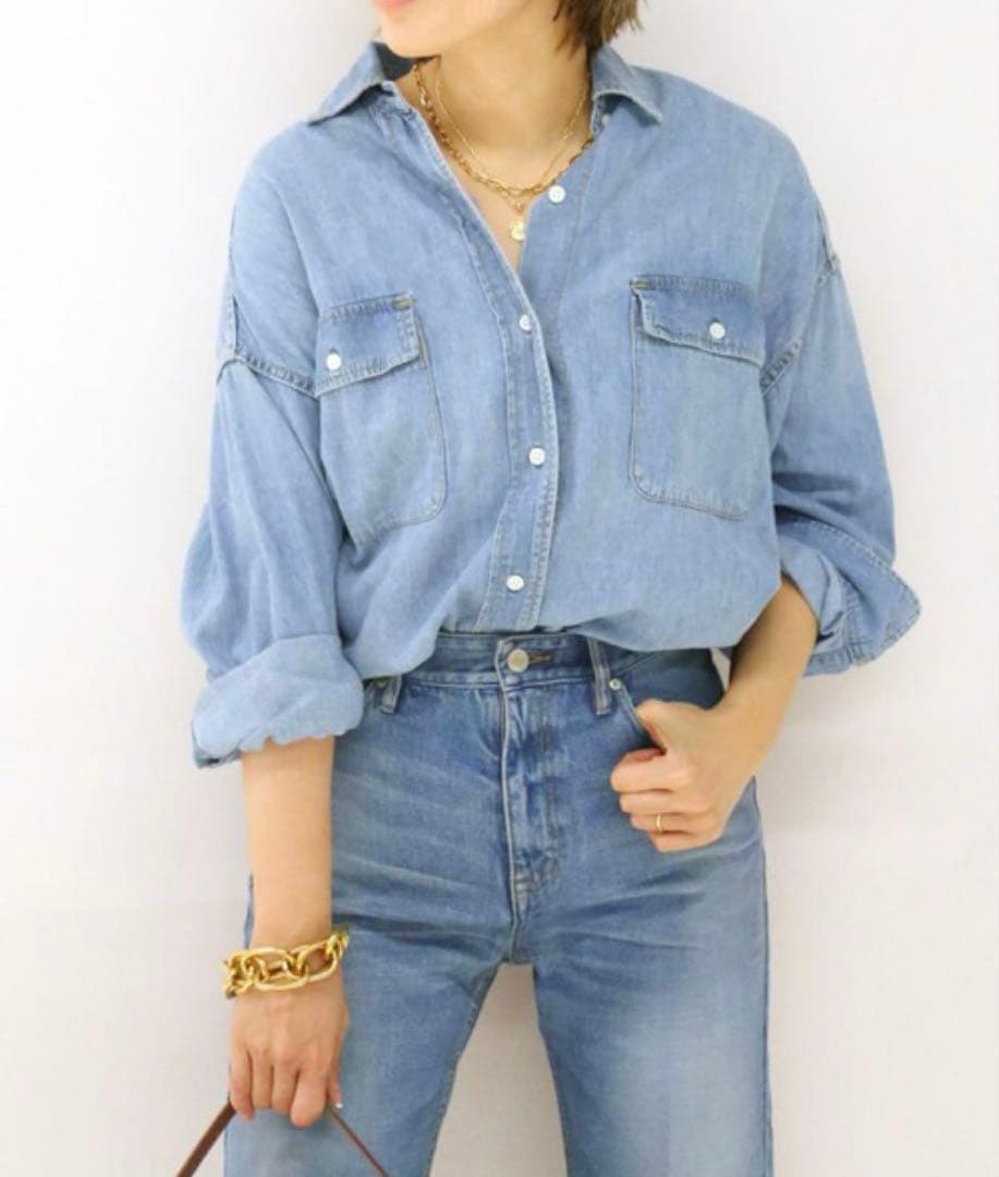40,700円 DeuxiemeClasse ドゥーズィエムクラス デニムシャツ