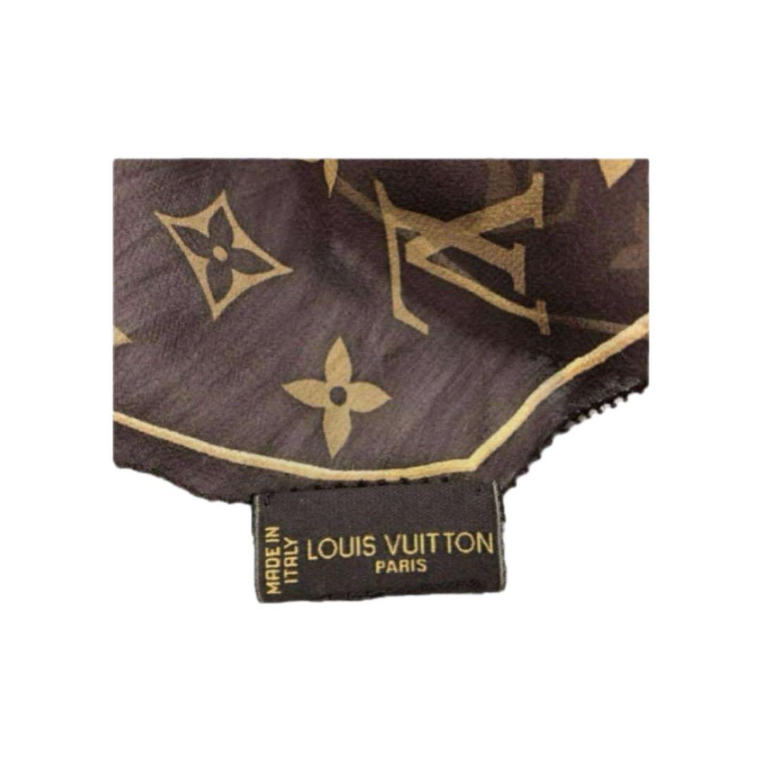 LOUIS VUITTON ルイヴィトン モノグラム レオパード柄 スカーフ