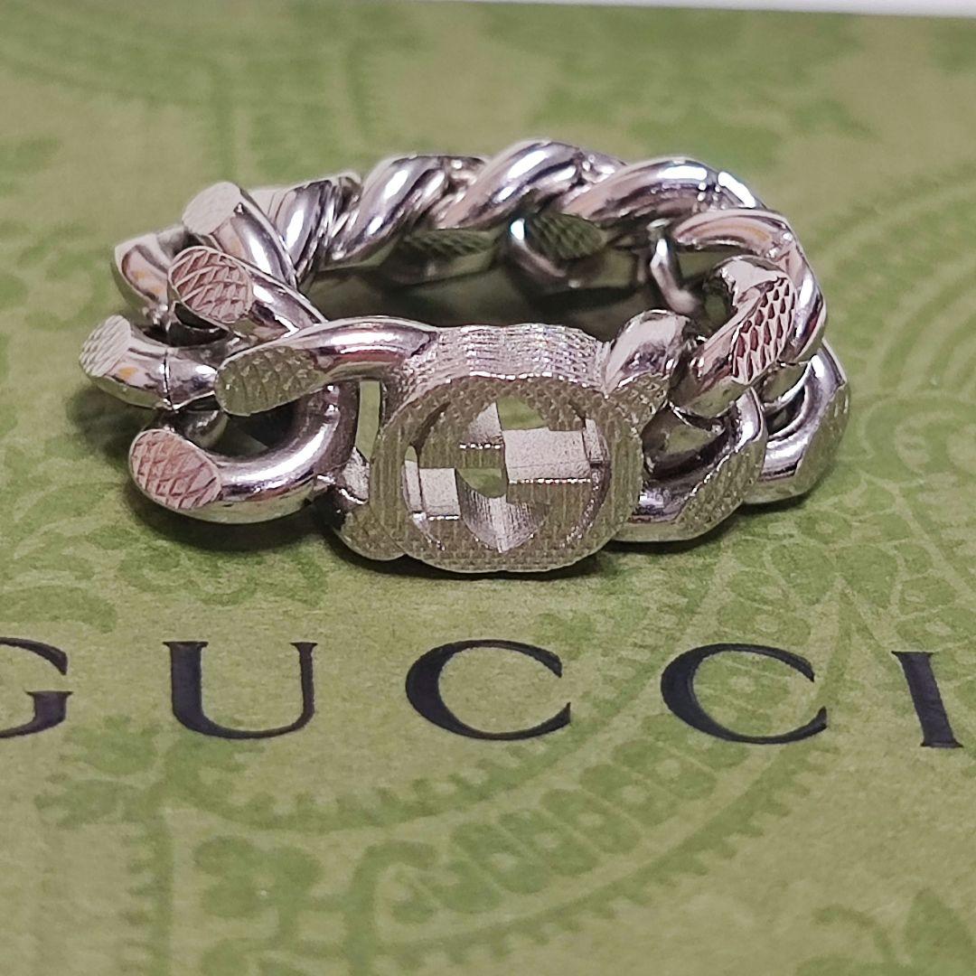 専用　新品 GUCCI インターロッキングG チェーン リング 指輪 S