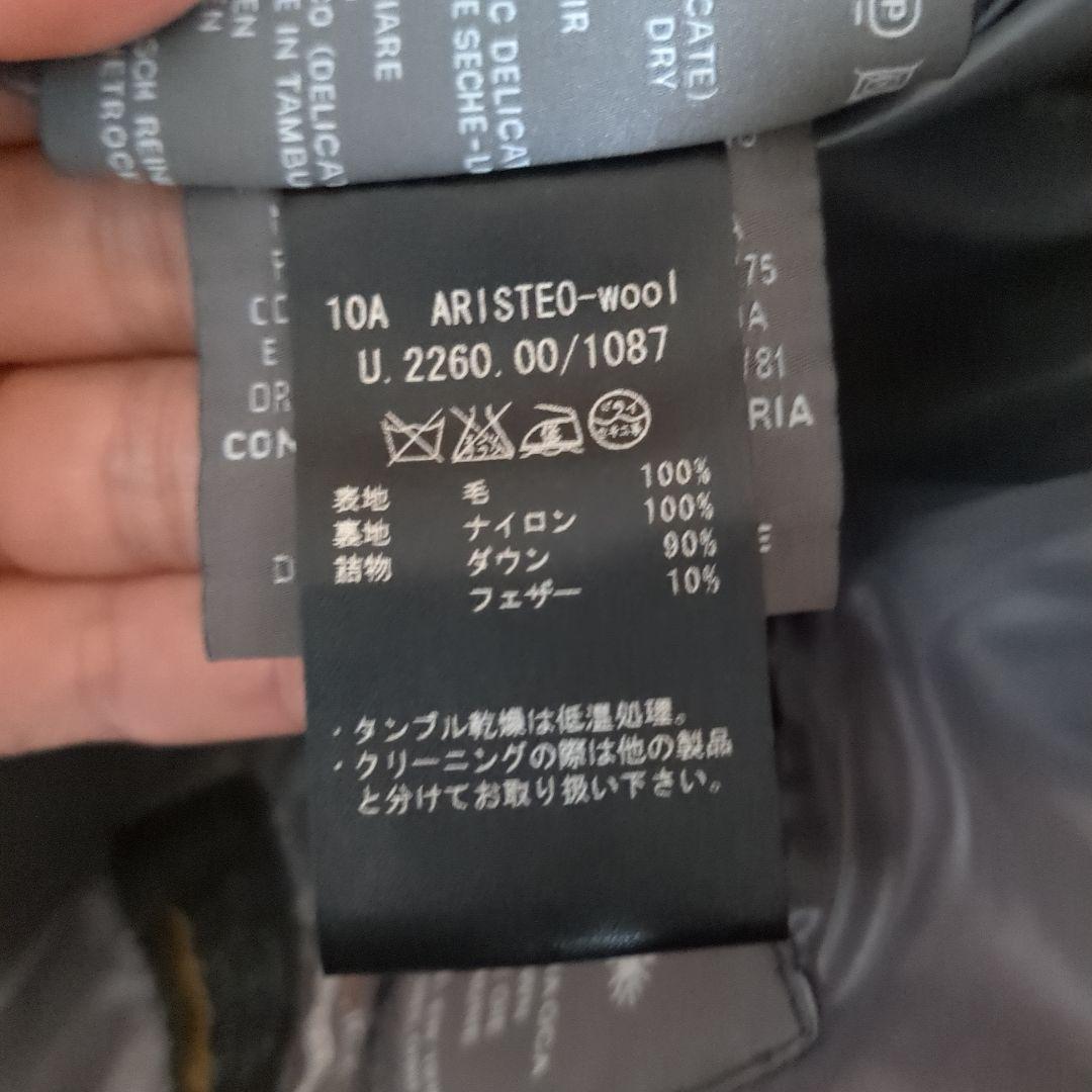 DUVETICA フード付きダウンベスト サイズ50 ブラック