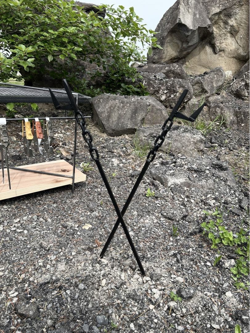 ☆送料込み☆ステイクハンガー　即購入OK ランタン　アウトドア　キャンプ　BBQ