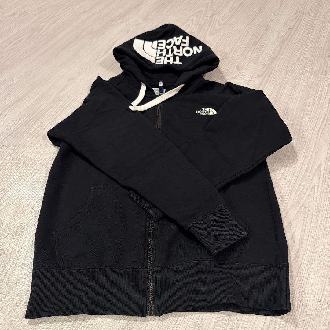 North Faceジップパーカー　黒　Mサイズ　レディース