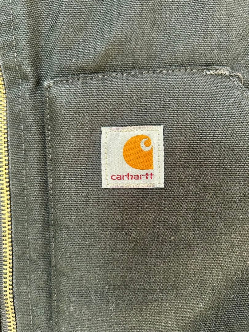 Carhartt カーハート　ダックベスト　ワークウェア　キルティング　ジップ