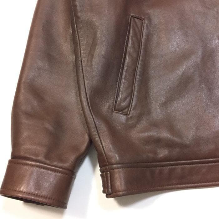 美品 実寸Ｌ位 ポロ ラルフローレン ラムレザージャケット シープレザー