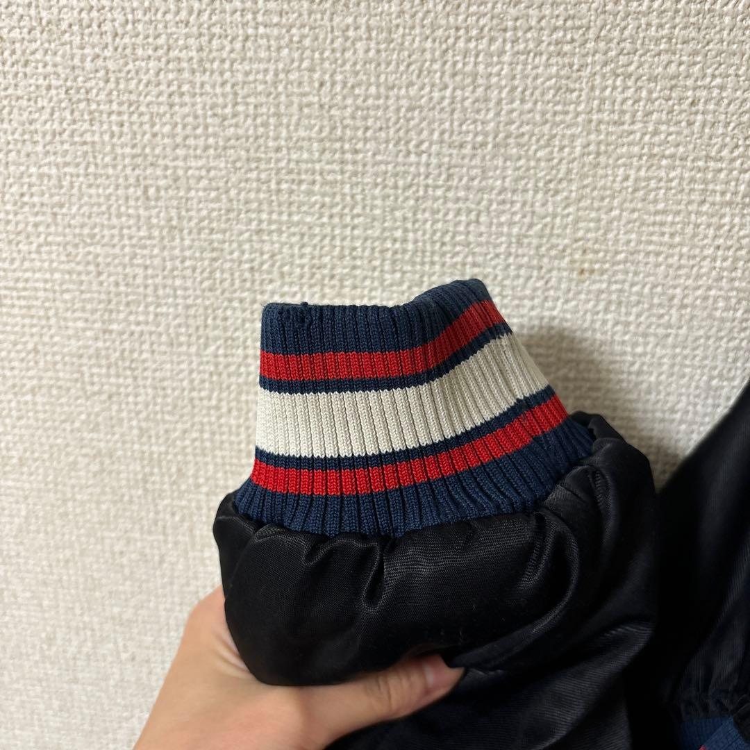古着　ブルゾン　スターター スタジャン MLB インディアンス ブラック　XL