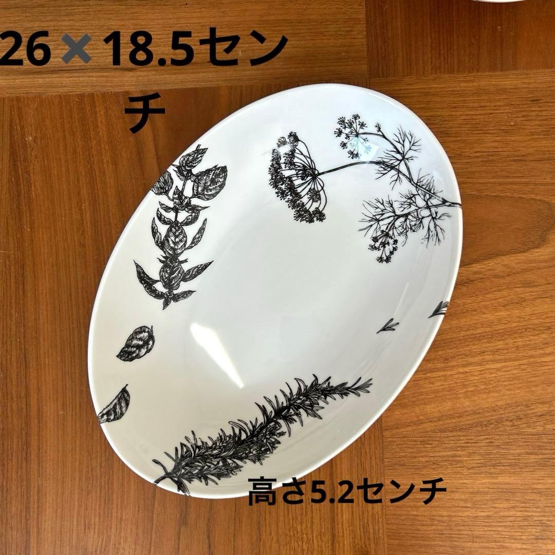 【期間限定】私の部屋ブランチコレクションのパスタ皿　カレー皿　3枚　楕円　バーブ