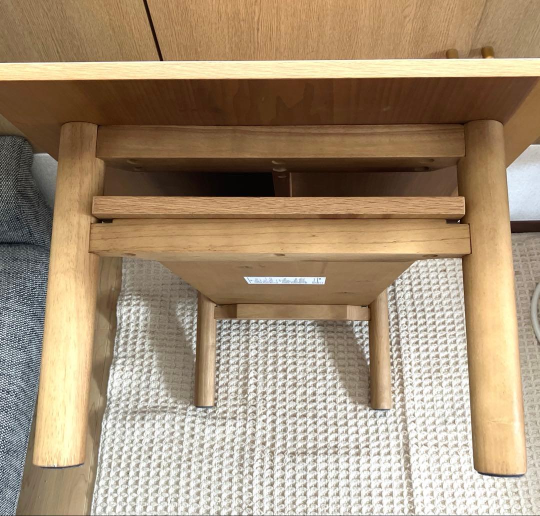 【極美品】無印良品　オーク材　ローテーブル　110cm×55cm×35cm