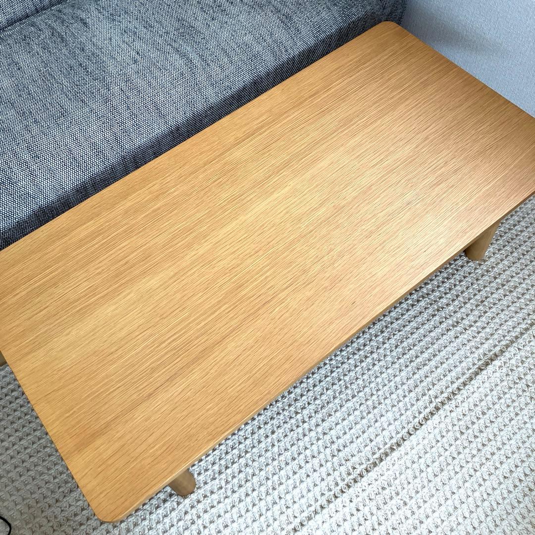 【極美品】無印良品　オーク材　ローテーブル　110cm×55cm×35cm