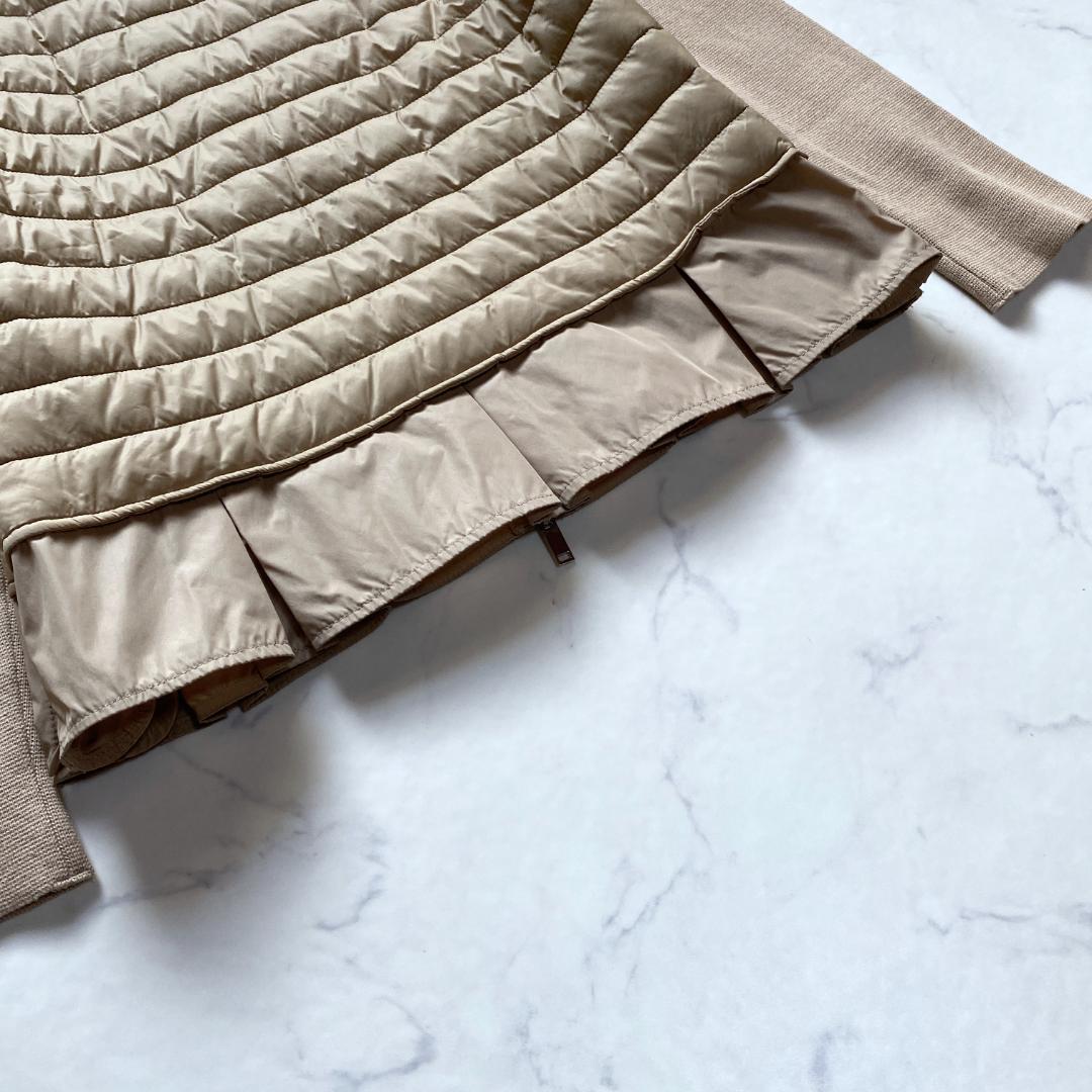 美品✨マレーラスポーツ Max Mara 切替 ニット 中綿 ベージュ