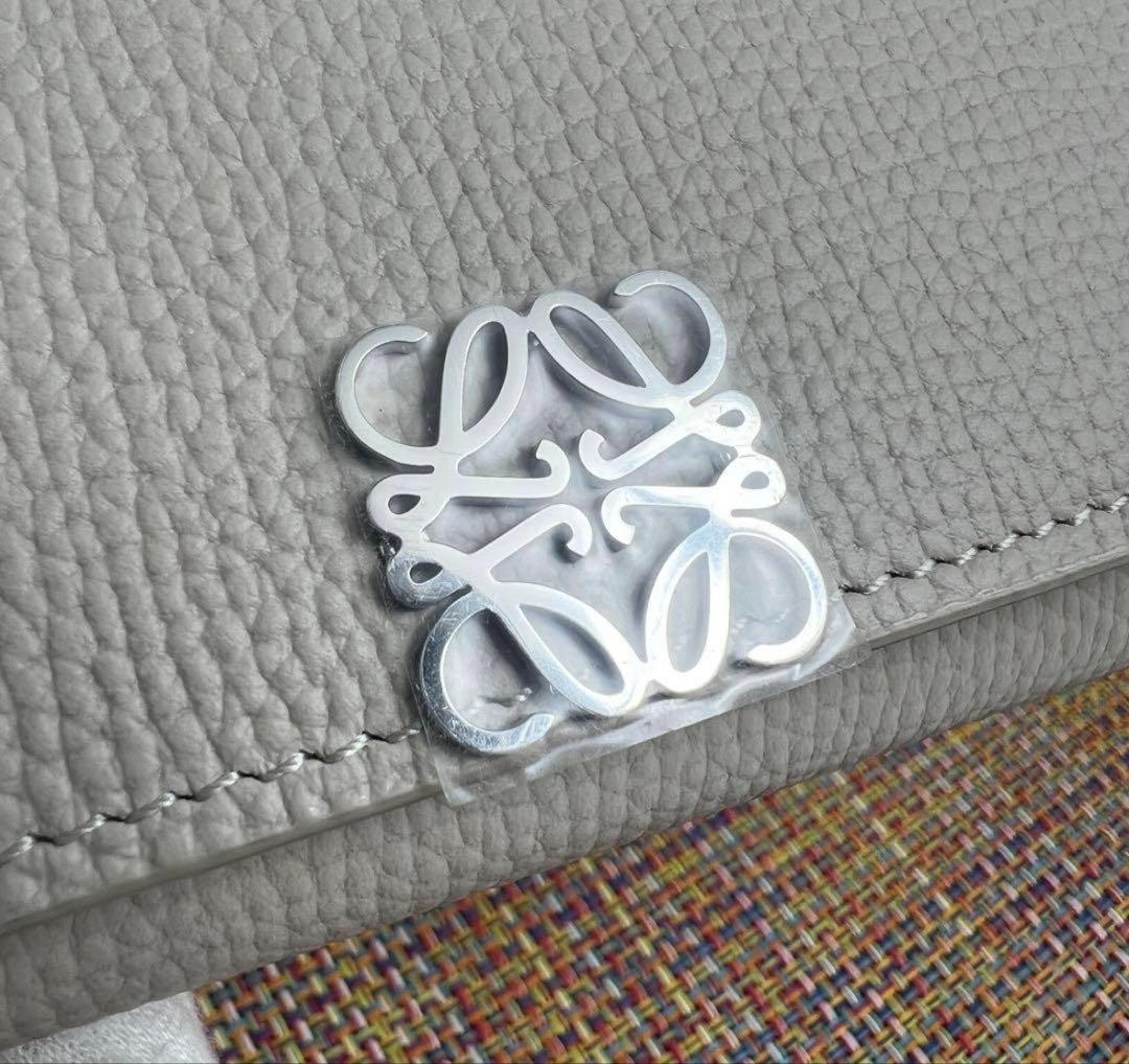新品未使用LOEWE ロエベ アナグラム　キーケース　ぺブルグレインカーフ