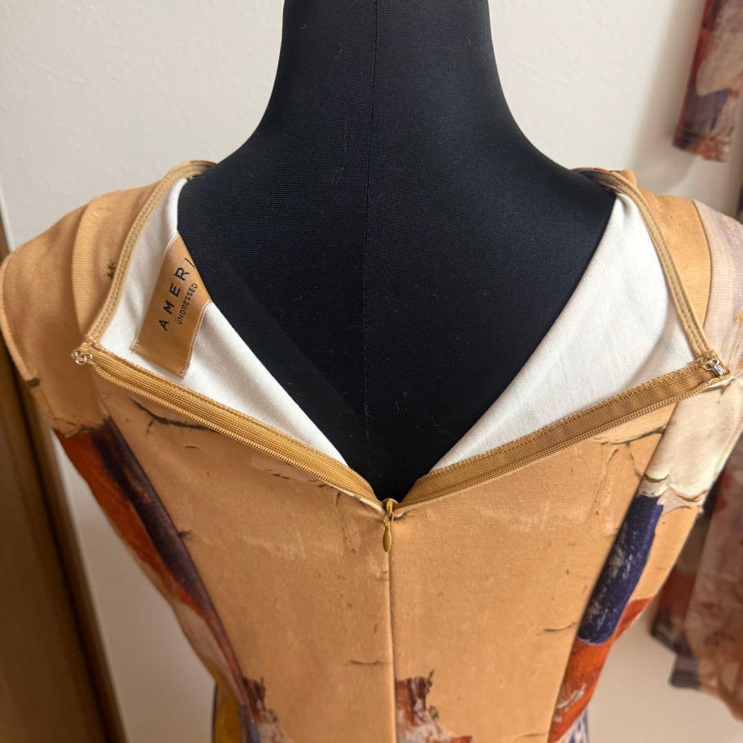 ワンピース Ameri VINTAGE UND GYPSUM ART DRESS