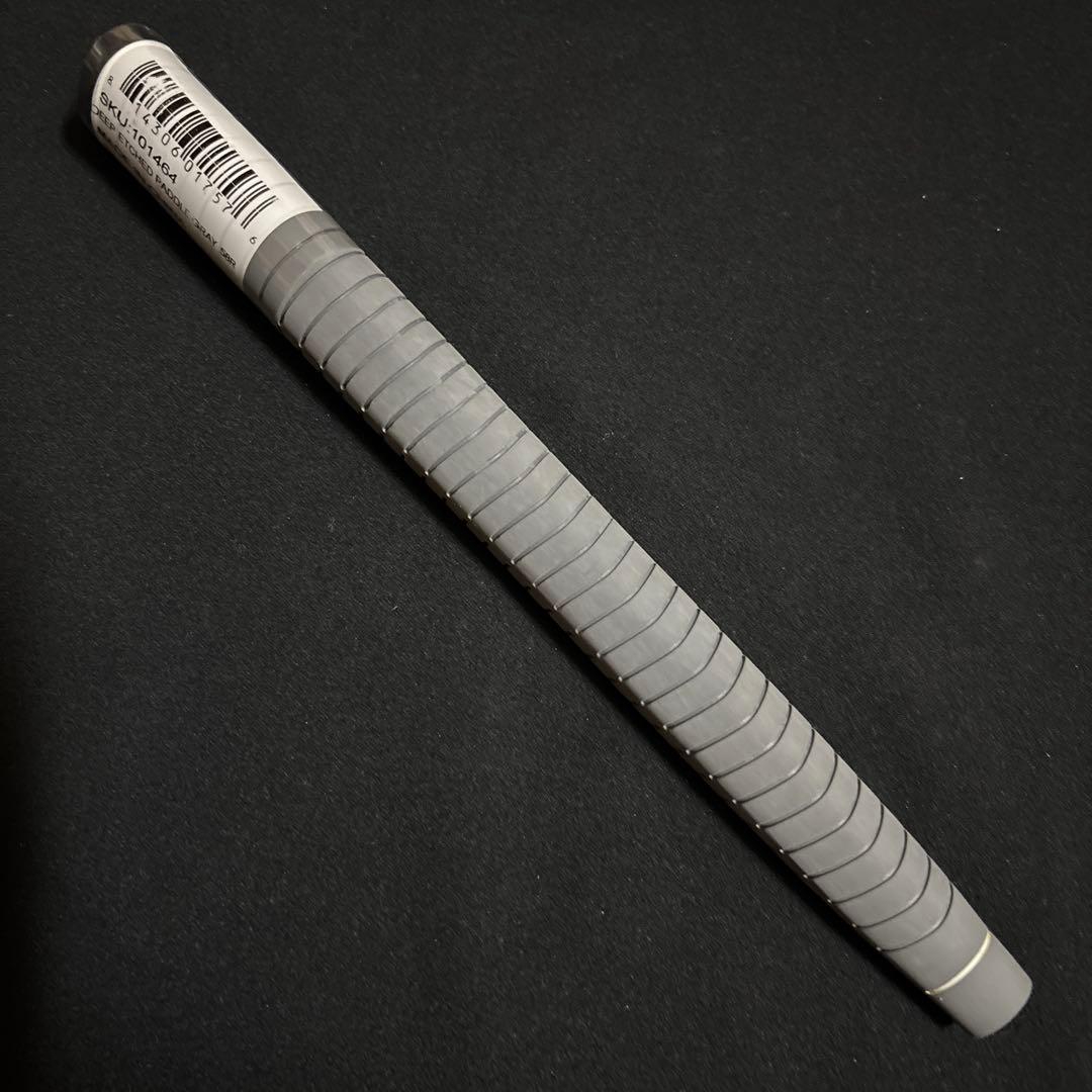新品 未使用 LAMKIN Deep-Etched パドルパター グリップ 灰色