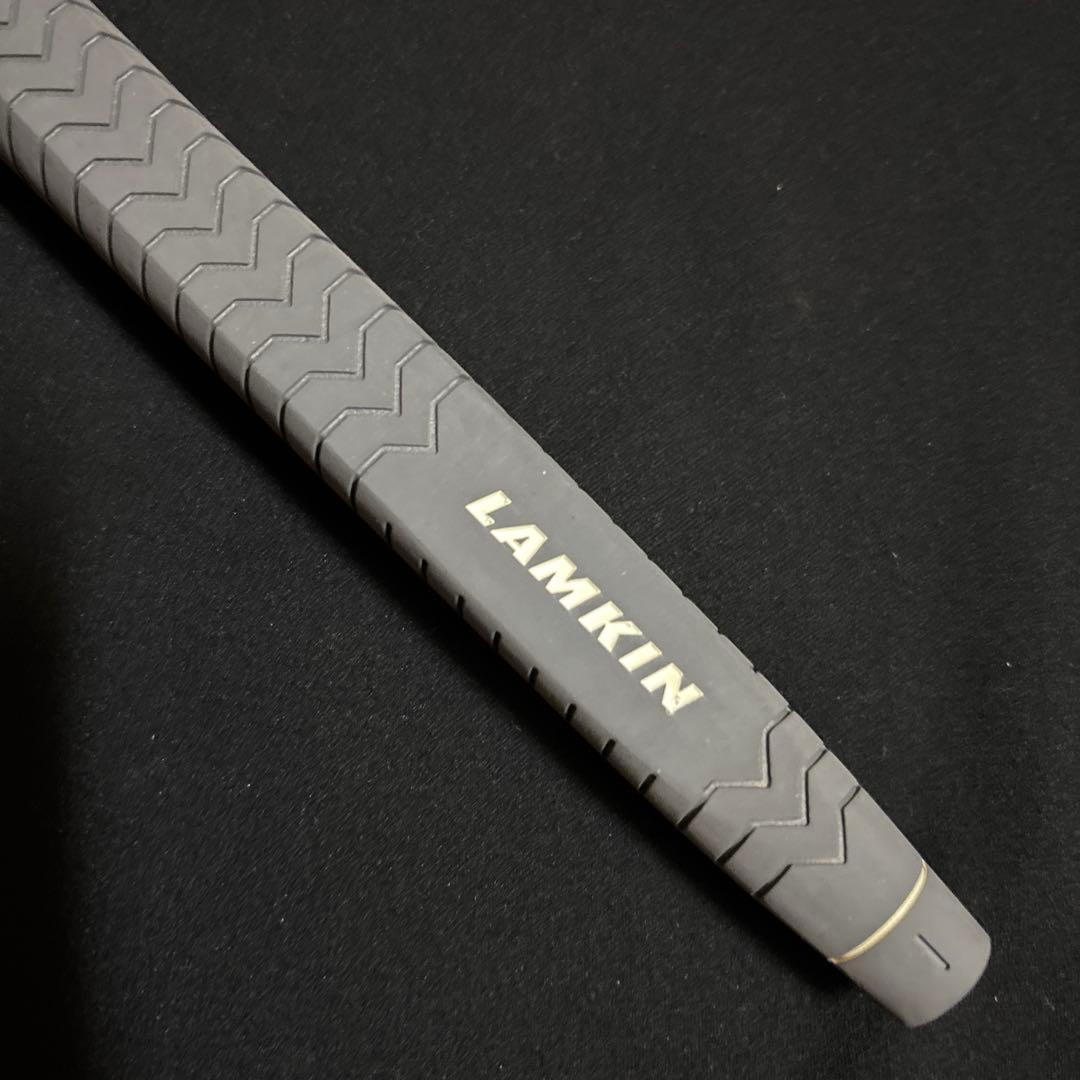 新品 未使用 LAMKIN Deep-Etched パドルパター グリップ 灰色