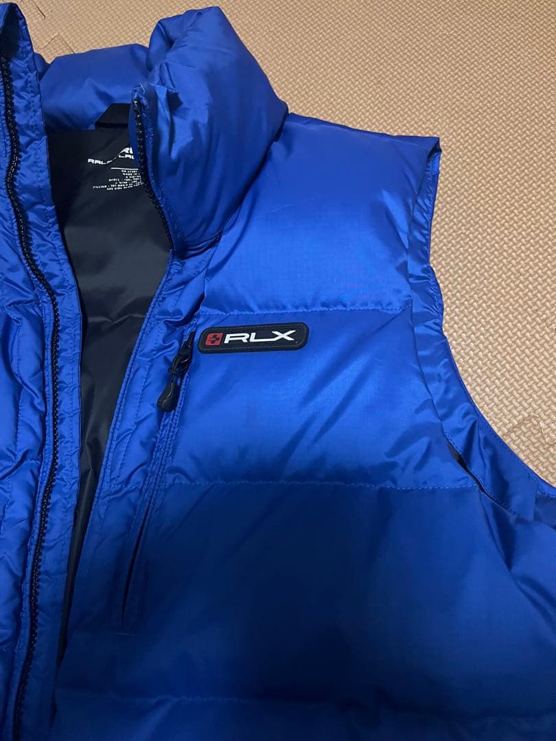 ラルフローレンRLX ダウンベスト 青