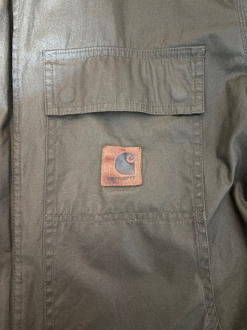 Carhartt オイルドジャケット オリーブグリーン