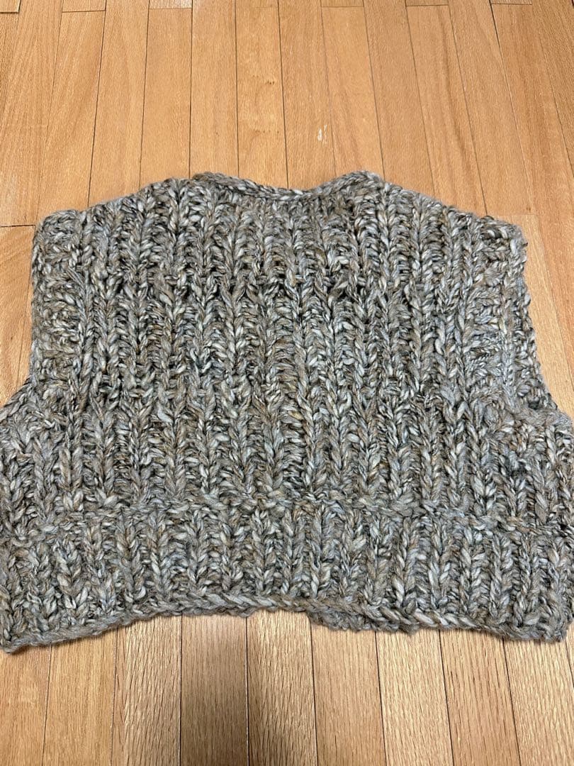 todayful mix handknit vest ベスト