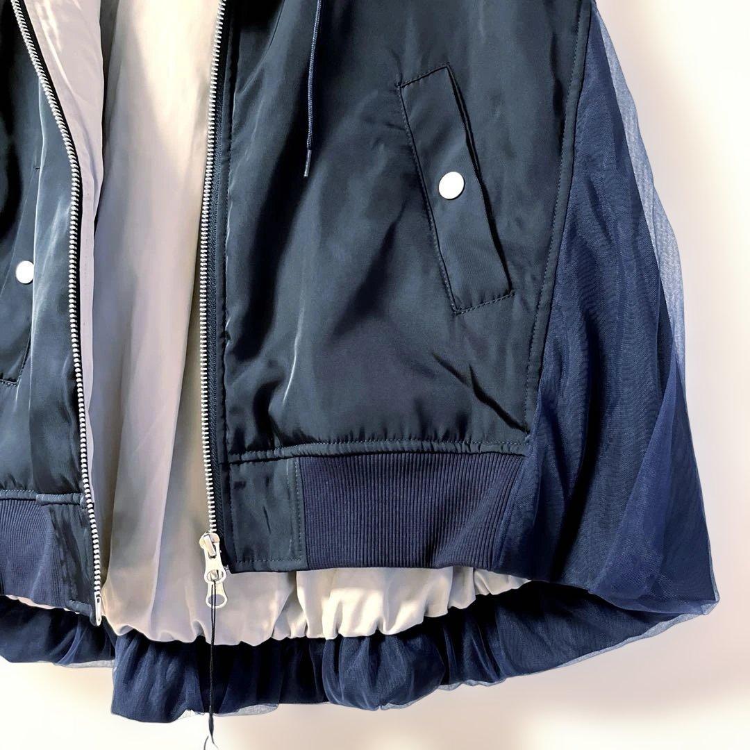 ❤︎新品❤︎MoNiLE MA-1×バックチュールパーカーベスト
