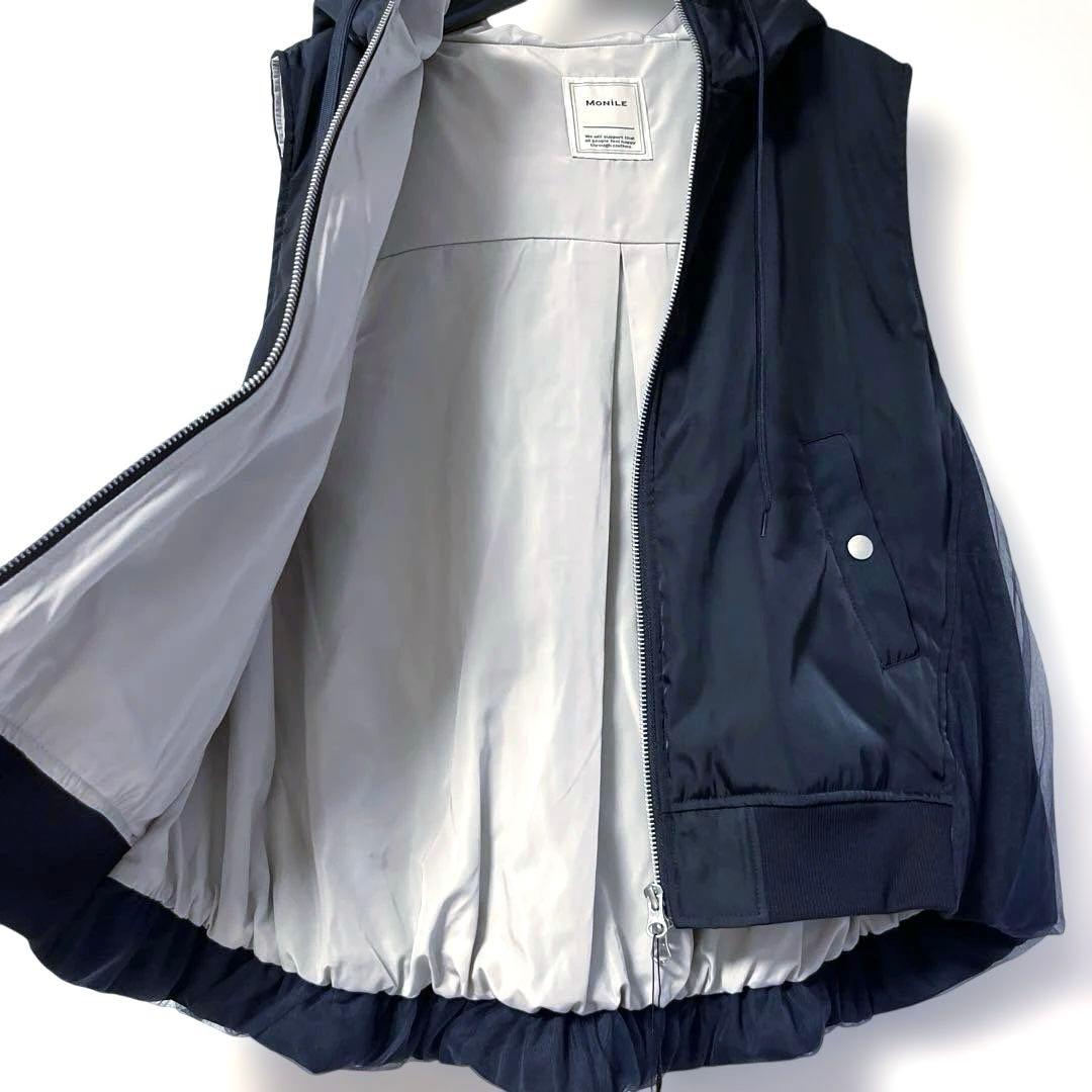 ❤︎新品❤︎MoNiLE MA-1×バックチュールパーカーベスト