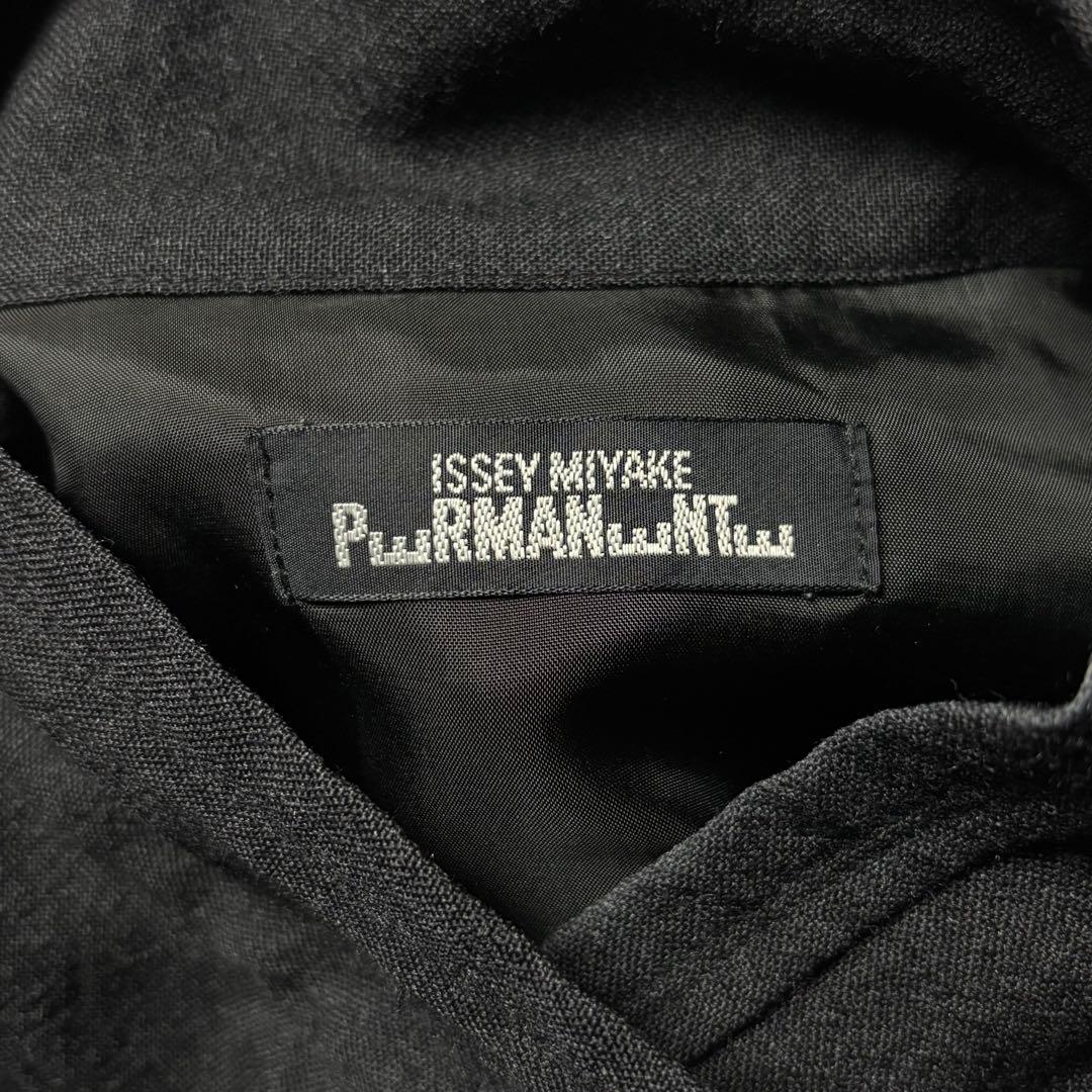 ISSEY MIYAKE ブラック デザインスタンドジャケット 変形ジャケット